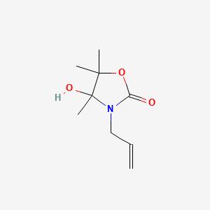 molecular formula C9H15NO3 B4290011 3-allyl-4-hydroxy-4,5,5-trimethyl-1,3-oxazolidin-2-one 