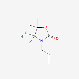 4-Hydroxy-4,5,5-trimethyl-3-(prop-2-en-1-yl)-1,3-oxazolidin-2-one