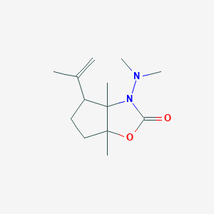 molecular formula C13H22N2O2 B4290050 3-(dimethylamino)-4-isopropenyl-3a,6a-dimethylhexahydro-2H-cyclopenta[d][1,3]oxazol-2-one 