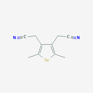 molecular formula C10H10N2Se B429006 [4-(Cyanomethyl)-2,5-dimethylselenophen-3-yl]acetonitrile 
