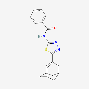 molecular formula C19H21N3OS B4290150 N-[5-(1-adamantyl)-1,3,4-thiadiazol-2-yl]benzamide 