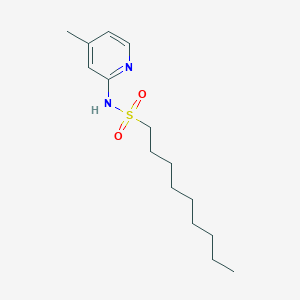 molecular formula C15H26N2O2S B4290192 N-(4-methylpyridin-2-yl)nonane-1-sulfonamide 