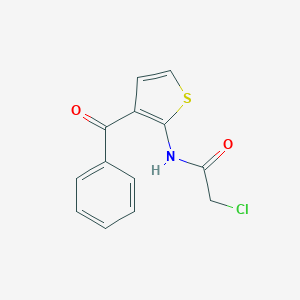 molecular formula C13H10ClNO2S B429024 N-(3-benzoylthien-2-yl)-2-chloroacetamide 