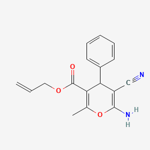 allyl 6-amino-5-cyano-2-methyl-4-phenyl-4H-pyran-3-carboxylate