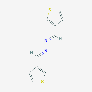 molecular formula C10H8N2S2 B429027 Thiophene-3-carbaldehyde (thien-3-ylmethylene)hydrazone 