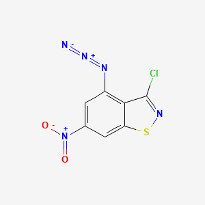 molecular formula C7H2ClN5O2S B4290309 4-azido-3-chloro-6-nitro-1,2-benzisothiazole 