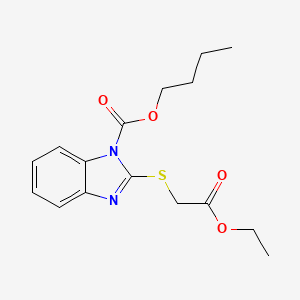 butyl 2-[(2-ethoxy-2-oxoethyl)thio]-1H-benzimidazole-1-carboxylate