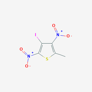 molecular formula C5H3IN2O4S B429033 3-Iodo-5-methyl-2,4-dinitrothiophene 