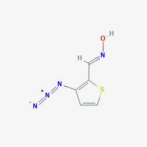 molecular formula C5H4N4OS B429035 3-Azidothiophene-2-carbaldehyde oxime 