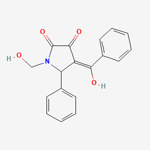 4-benzoyl-3-hydroxy-1-(hydroxymethyl)-5-phenyl-1,5-dihydro-2H-pyrrol-2-one