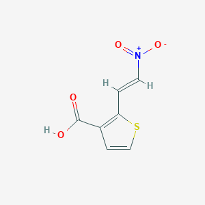 molecular formula C7H5NO4S B429039 2-{2-Nitrovinyl}-3-thiophenecarboxylic acid 