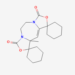 molecular formula C20H28N2O4 B4290390 10a'-methyl-5',6'-dihydro-10a'H-dispiro[cyclohexane-1,1'-bis[1,3]oxazolo[3,4-d:4',3'-g][1,4]diazepine-10',1''-cyclohexane]-3',8'-dione CAS No. 312508-79-5