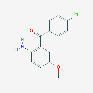 molecular formula C14H12ClNO2 B042904 (2-氨基-5-甲氧基苯基)(4-氯苯基)甲酮 CAS No. 91713-54-1