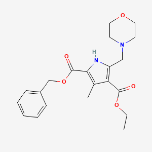 2-benzyl 4-ethyl 3-methyl-5-(morpholin-4-ylmethyl)-1H-pyrrole-2,4-dicarboxylate