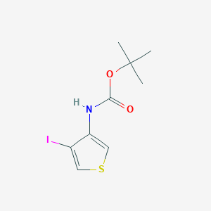 molecular formula C9H12INO2S B429049 tert-butyl N-(4-iodothiophen-3-yl)carbamate 