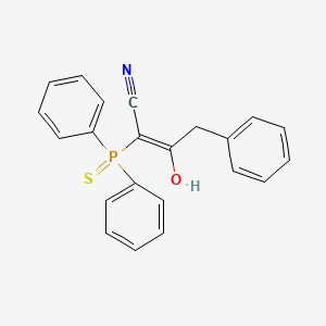 molecular formula C22H18NOPS B4290499 2-(diphenylphosphorothioyl)-3-hydroxy-4-phenylbut-2-enenitrile 