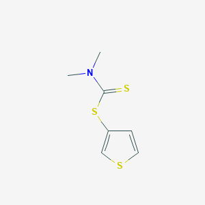 molecular formula C7H9NS3 B429053 3-Thienyl dimethyldithiocarbamate 