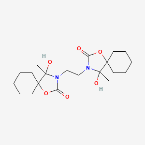 molecular formula C20H32N2O6 B4290541 3,3'-ethane-1,2-diylbis(4-hydroxy-4-methyl-1-oxa-3-azaspiro[4.5]decan-2-one) 