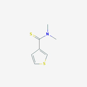 molecular formula C7H9NS2 B429055 N,N-dimethylthiophene-3-carbothioamide 