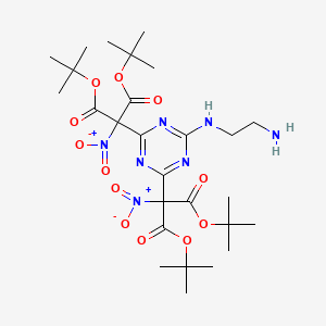 tetra-tert-butyl 2,2'-{6-[(2-aminoethyl)amino]-1,3,5-triazine-2,4-diyl}bis(nitromalonate)