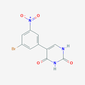 molecular formula C10H6BrN3O4 B429060 5-{3-bromo-5-nitrophenyl}-2,4(1H,3H)-pyrimidinedione 