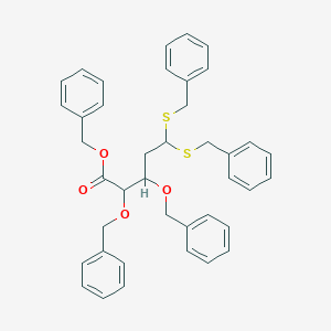 molecular formula C40H40O4S2 B429061 Benzyl 2,3-bis(benzyloxy)-5,5-bis(benzylsulfanyl)pentanoate 