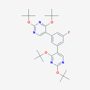 2,4-Ditert-butoxy-5-[3-(2,4-ditert-butoxy-5-pyrimidinyl)-5-fluorophenyl]pyrimidine