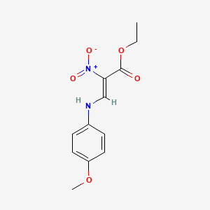 ethyl 3-[(4-methoxyphenyl)amino]-2-nitroacrylate
