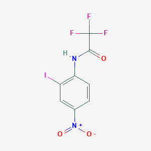 molecular formula C8H4F3IN2O3 B429064 2,2,2-trifluoro-N-(2-iodo-4-nitrophenyl)acetamide 