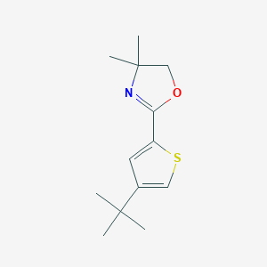 molecular formula C13H19NOS B429065 2-(4-Tert-butyl-2-thienyl)-4,4-dimethyl-4,5-dihydro-1,3-oxazole 