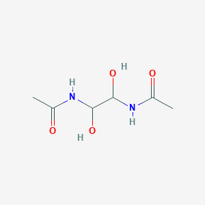 molecular formula C6H12N2O4 B4290686 N,N'-(1,2-dihydroxyethane-1,2-diyl)diacetamide 