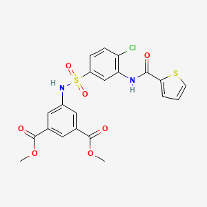 dimethyl 5-[({4-chloro-3-[(2-thienylcarbonyl)amino]phenyl}sulfonyl)amino]isophthalate