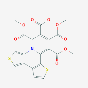 molecular formula C21H17NO8S2 B429070 tetramethyl 8H-dithieno[2,3-a:3,4-c]quinolizine-8,9,10,11-tetracarboxylate 