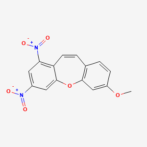 molecular formula C15H10N2O6 B4290711 7-methoxy-1,3-dinitrodibenzo[b,f]oxepine 