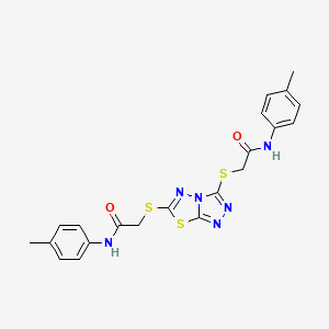 2,2'-[[1,2,4]triazolo[3,4-b][1,3,4]thiadiazole-3,6-diylbis(thio)]bis[N-(4-methylphenyl)acetamide]