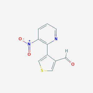 4-{3-Nitro-2-pyridinyl}-3-thiophenecarbaldehyde