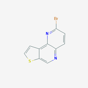 molecular formula C10H5BrN2S B429080 2-Bromothieno[2,3-c][1,5]naphthyridine 