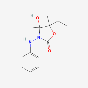 3-anilino-5-ethyl-4-hydroxy-4,5-dimethyl-1,3-oxazolidin-2-one