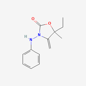 3-anilino-5-ethyl-5-methyl-4-methylene-1,3-oxazolidin-2-one