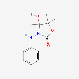 3-anilino-4-hydroxy-4,5,5-trimethyl-1,3-oxazolidin-2-one