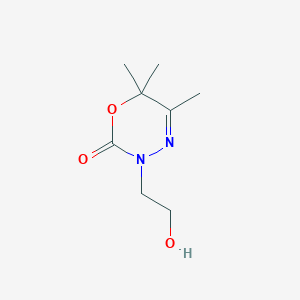 3-(2-hydroxyethyl)-5,6,6-trimethyl-3,6-dihydro-2H-1,3,4-oxadiazin-2-one