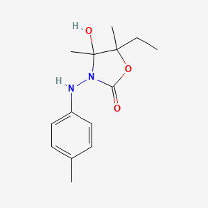 5-ethyl-4-hydroxy-4,5-dimethyl-3-[(4-methylphenyl)amino]-1,3-oxazolidin-2-one