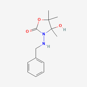 3-(benzylamino)-4-hydroxy-4,5,5-trimethyl-1,3-oxazolidin-2-one