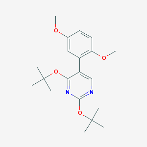 2,4-Ditert-butoxy-5-(2,5-dimethoxyphenyl)pyrimidine
