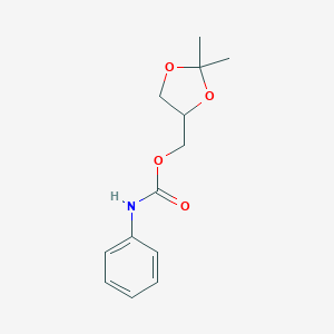 molecular formula C13H17NO4 B429089 (2,2-Dimethyl-1,3-dioxolan-4-yl)methyl phenylcarbamate 