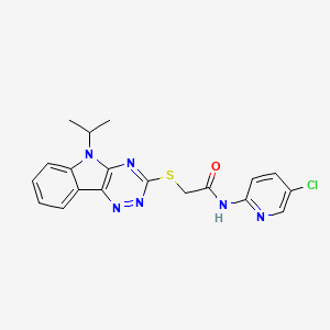 N-(5-chloropyridin-2-yl)-2-[(5-isopropyl-5H-[1,2,4]triazino[5,6-b]indol-3-yl)thio]acetamide