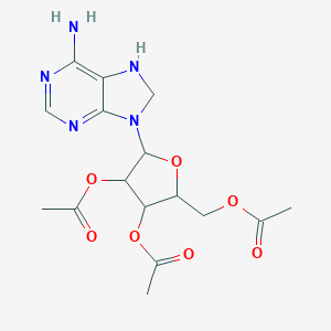 molecular formula C16H21N5O7 B429092 4-(acetyloxy)-2-[(acetyloxy)methyl]-5-(6-amino-7,8-dihydro-9H-purin-9-yl)tetrahydro-3-furanyl acetate 