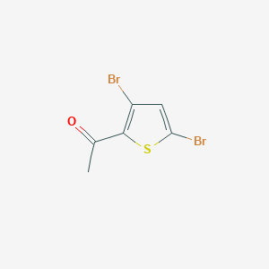molecular formula C6H4Br2OS B429094 1-(3,5-Dibromothiophen-2-yl)ethanone CAS No. 80775-52-6