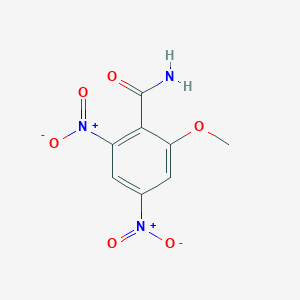 molecular formula C8H7N3O6 B4290941 2-methoxy-4,6-dinitrobenzamide 