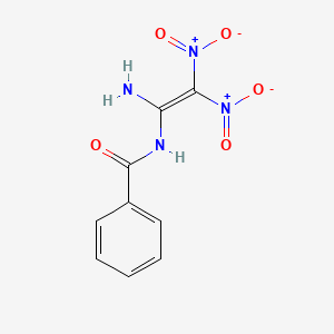 molecular formula C9H8N4O5 B4290949 N-(1-amino-2,2-dinitrovinyl)benzamide 